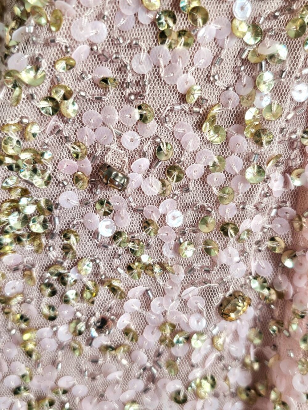 Mac Duggal Blush Beaded One Shoulder Gown Size 14 — As-Is - Picture 14 of 17